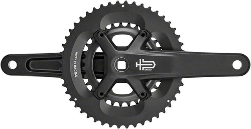 microSHIFT-Sword-Black-2x-Crankset-165-mm-Double-9-Speed-CKST2894-Bicycle-Crankset