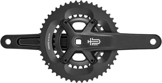 microSHIFT-Sword-Black-2x-Crankset-172.5-mm-Double-9-Speed-CKST2899-Bicycle-Crankset