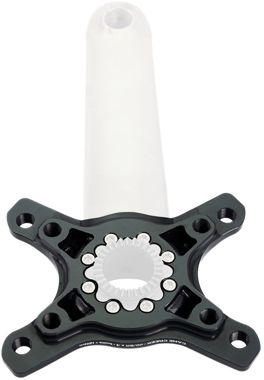 Cane Creek eeWings Chainring Spider - 4-Bolt, 110 and 80 Asymmetric BCD, 8-Bolt Mount Type, Shimano GRX 1x and 2x