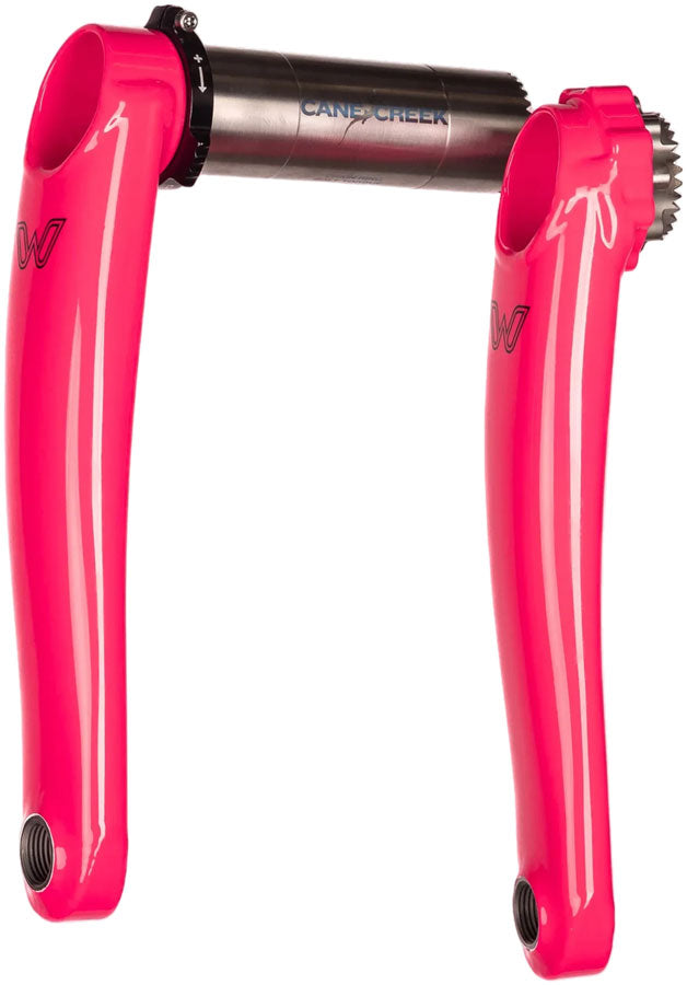 Load image into Gallery viewer, Cane Creek eeWings All-Road Titanium Crankset - 170mm, 8-Bolt Direct Mount, 30mm Spindle, Flamingo Pink
