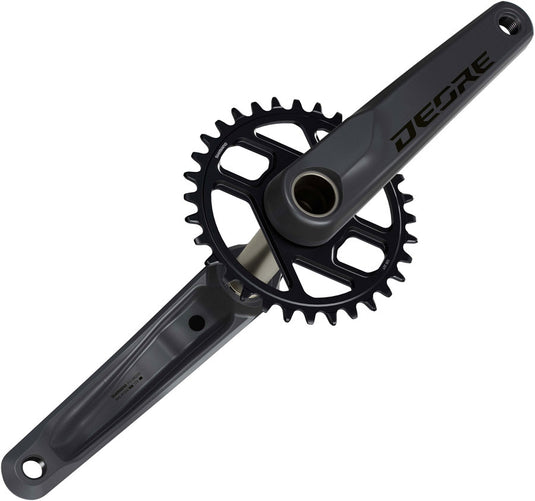 Shimano Deore FC-M6200 Crankset - 165mm, 12-Speed, 32t, 55mm Chainline, Dark Gray/Black
