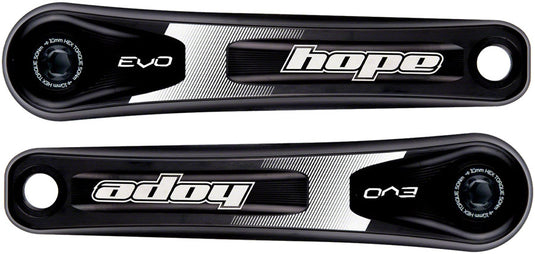 Hope Evo Fat Bike Crankset 165mm 9-Speed 30mm Spindle Aluminum Black
