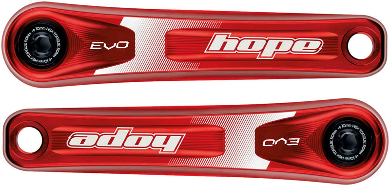 Load image into Gallery viewer, Hope Evo Crankset 170mm 9-Speed 30mm Spindle 392 EVO Aluminum Red
