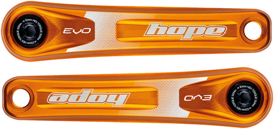 Hope Evo Crankset 175mm 9-Speed 30mm Spindle 392 EVO Aluminum Orange