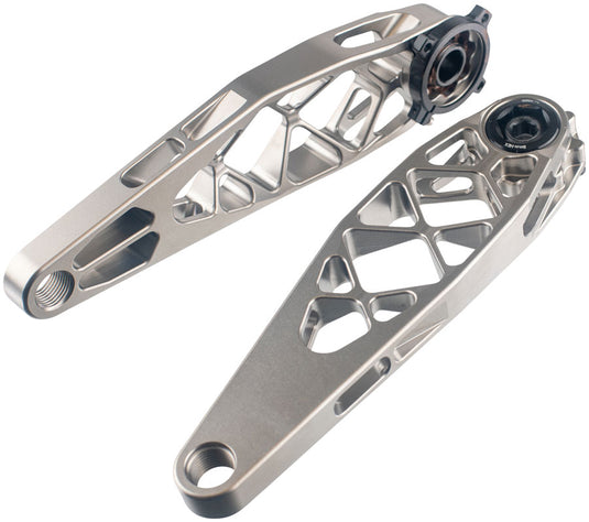 5DEV Titanium MTB Crankset - 165mm, 8-Bolt DM Chainring Interface, Raw Ti