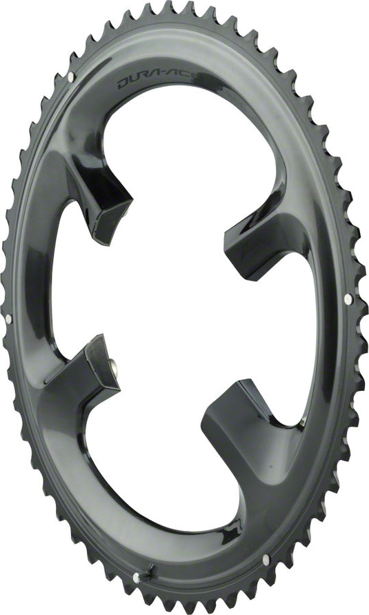 Shimano Dura-Ace R9100 11-Speed Aluminum Chainrings Bundle 42t & 54t, Hollowglide Tech, Black