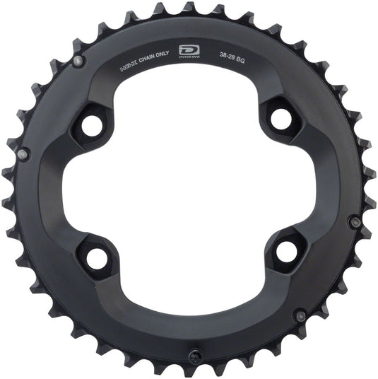 Shimano Deore FC-M6000 Chainring 38t 96 BCD Asymmetric 10-Spd Alloy 38-28t Set