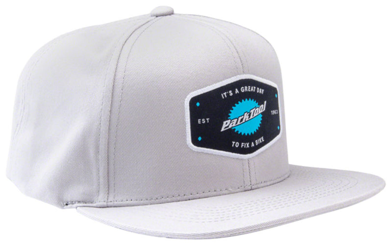 Load image into Gallery viewer, Park Tool HAT-10L Snapback Hat - Light Gray, Standard

