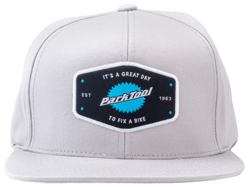 Load image into Gallery viewer, Park Tool HAT-10L Snapback Hat - Light Gray, Standard
