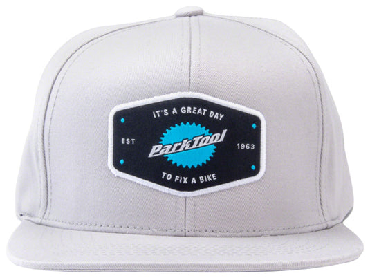 Park Tool HAT-10L Snapback Hat - Light Gray, Standard