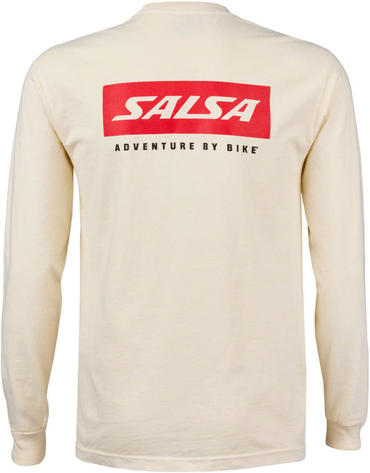 Salsa Logo Long Sleeve T-Shirt - Unisex, Ivory, Small
