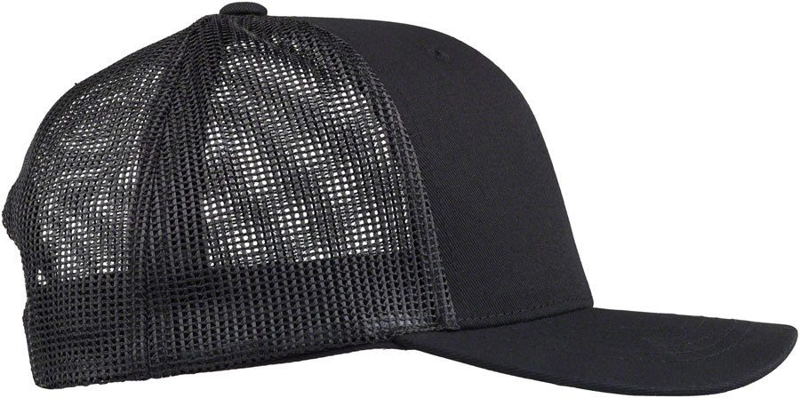 帽子 urly Surly Black Cotton Snap Back Hat - Unisex, Recycled Plastic Brim