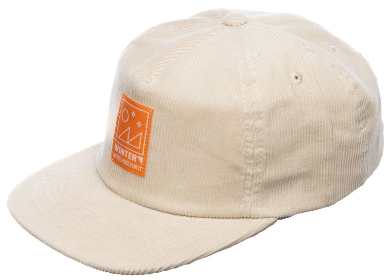 Load image into Gallery viewer, 45NRTH Winter We're Here For It Hat - Sand, One Size

