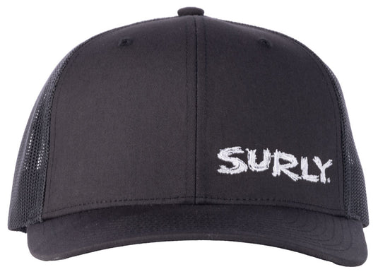 Surly Scratchy Logo Snap Back Hat - Black, One Size