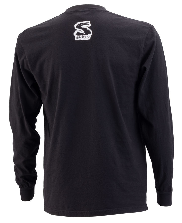 Load image into Gallery viewer, Surly Scratchy Logo Long Sleeve T-Shirt - Unisex, Black, 2X-Large
