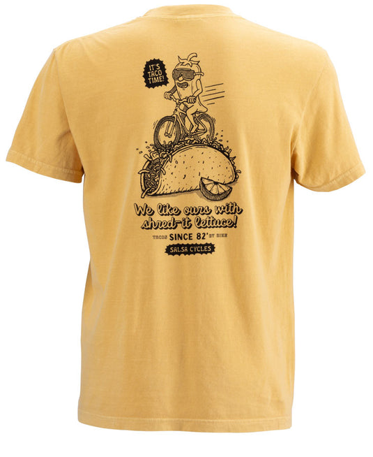 Salsa Taco Time Short Sleeve T-Shirt - Mustard, X-Large