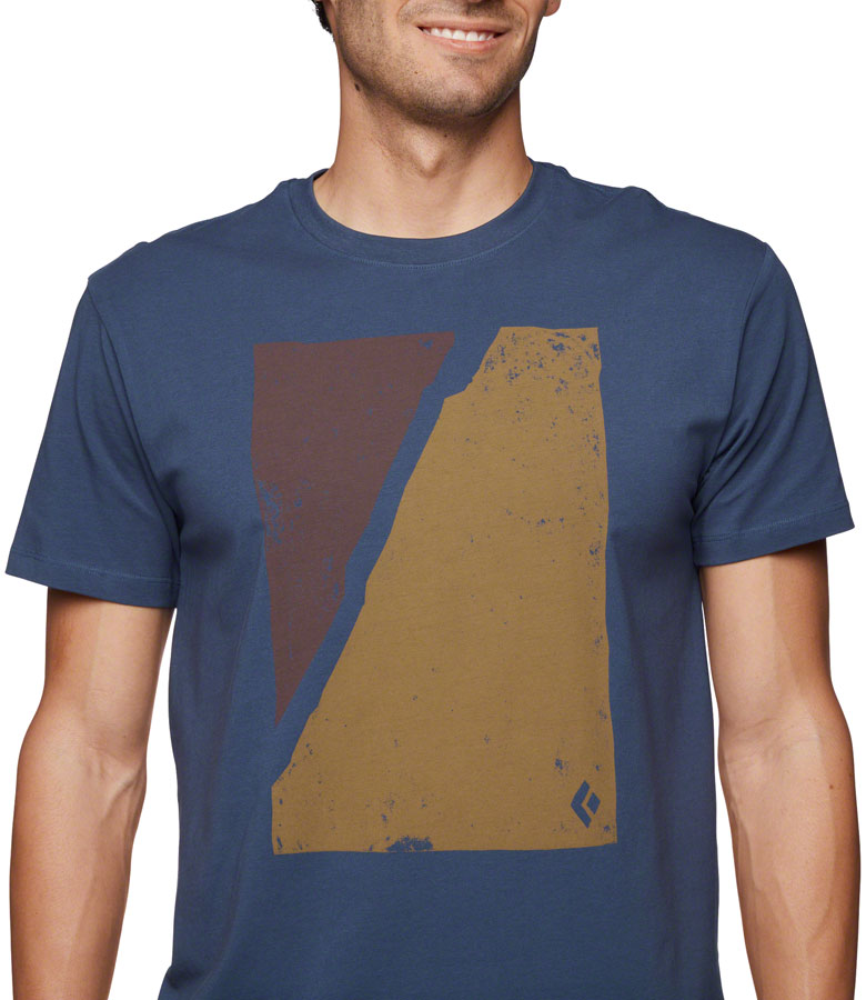 Load image into Gallery viewer, Black Diamond Block Print Mountain Tee - Ink Blue, Men&#39;s, Small
