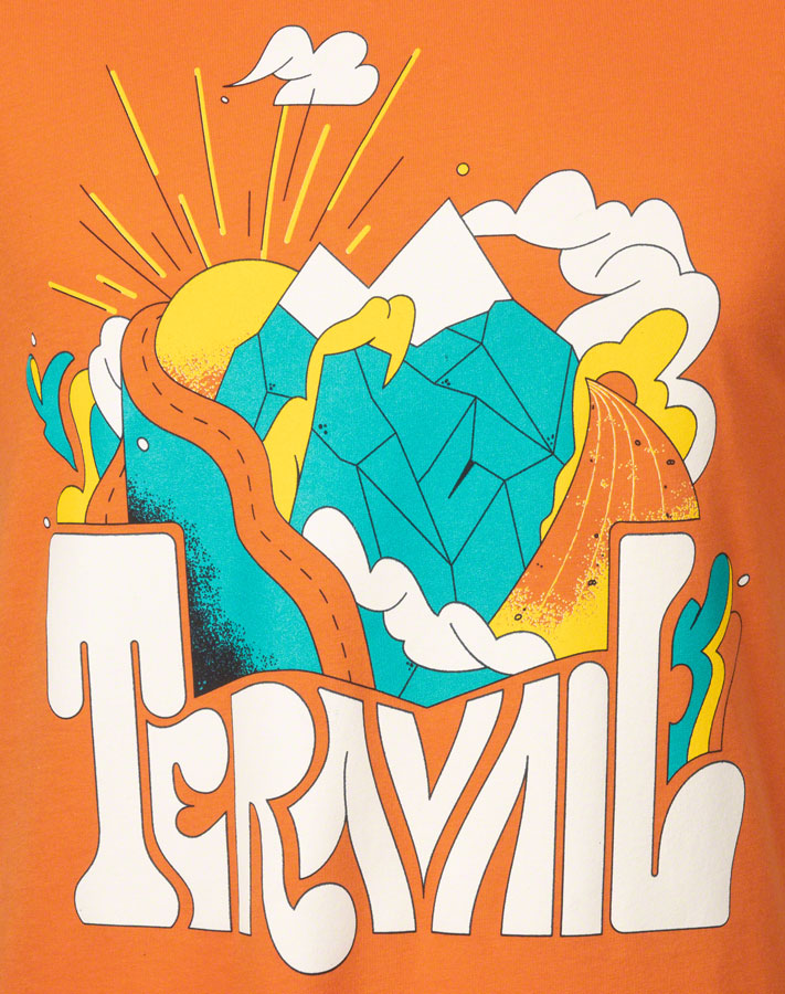 Load image into Gallery viewer, Teravail Daydreamer T-shirt - Burnt Orange/Yellow/Emerald/Cream, Medium
