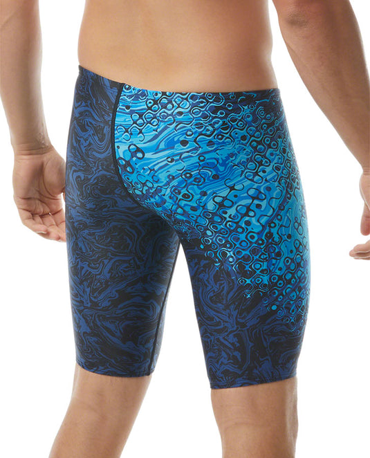 TYR Men's Chroma Jammer Swim Suit - Blue, Size 30 High Denier Poly Fiber
