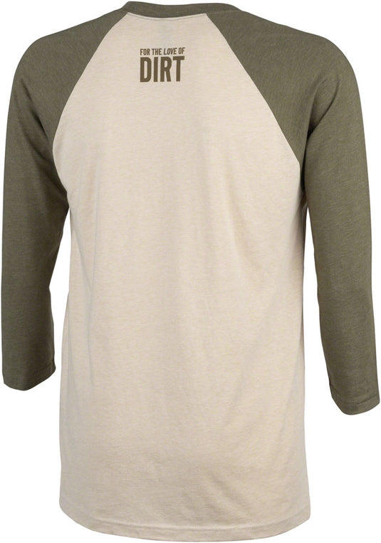 Salsa Outback Unisex 3/4 Tee - Cream, Military Green, Large