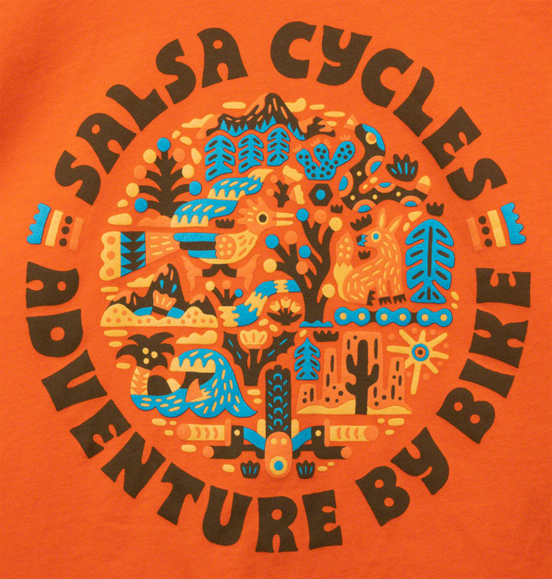 Load image into Gallery viewer, Salsa Planet Wild Kids T-Shirt - Orange, X-Large
