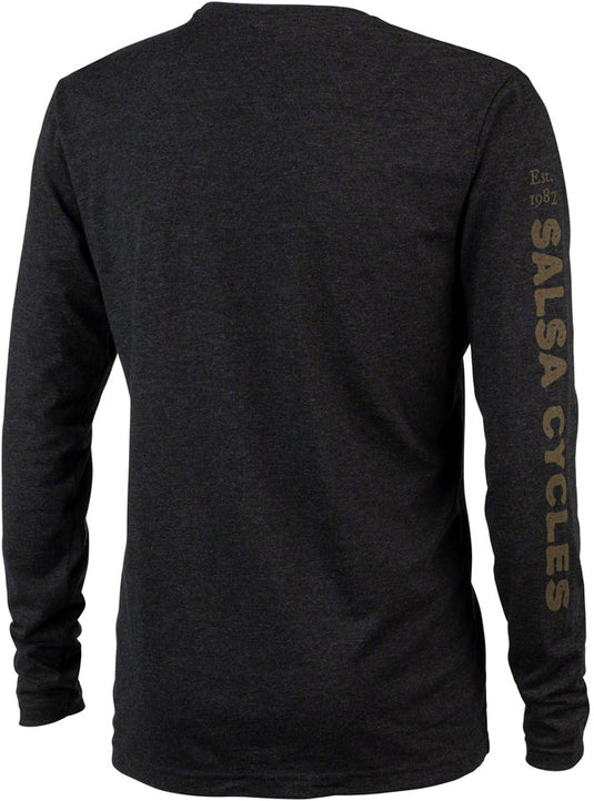 Salsa Forest Fox Long Sleeve Unisex T-Shirt - Black, Small