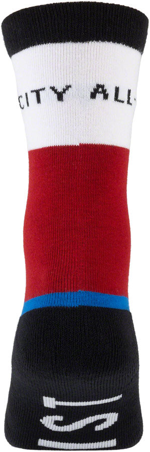 All-City Parthenon Party Sock - White, Red, Blue, Black, Large/X-Large