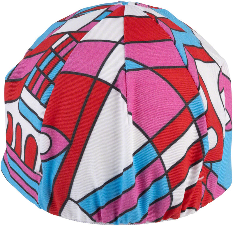 Load image into Gallery viewer, All-City Parthenon Party Cycling Cap - Pink, Red, Blue, Black, One Size
