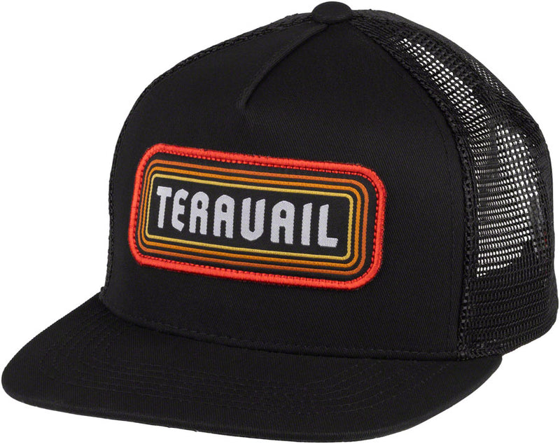 Load image into Gallery viewer, Teravail Scroll Trucker Hat - Black, One Size
