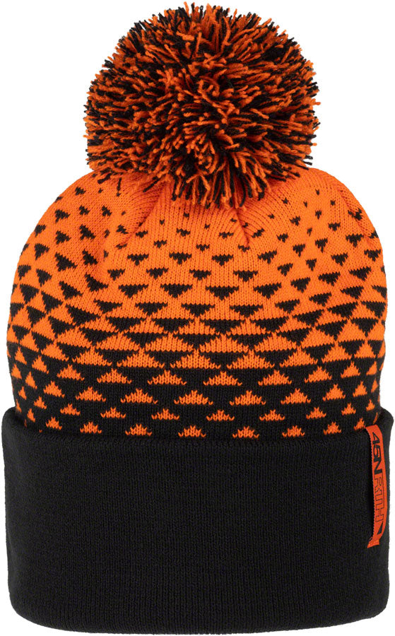 Load image into Gallery viewer, 45NRTH Last Light Pom Hat - Orange/Black, One Size

