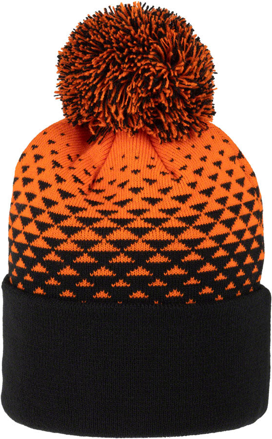 Load image into Gallery viewer, 45NRTH Last Light Pom Hat - Orange/Black, One Size
