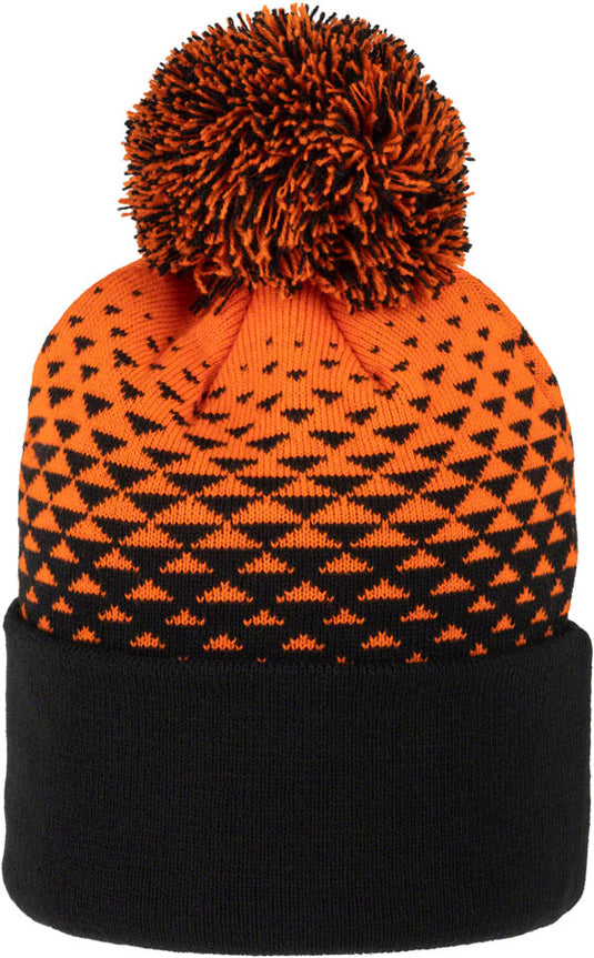 45NRTH Last Light Pom Hat - Orange/Black, One Size