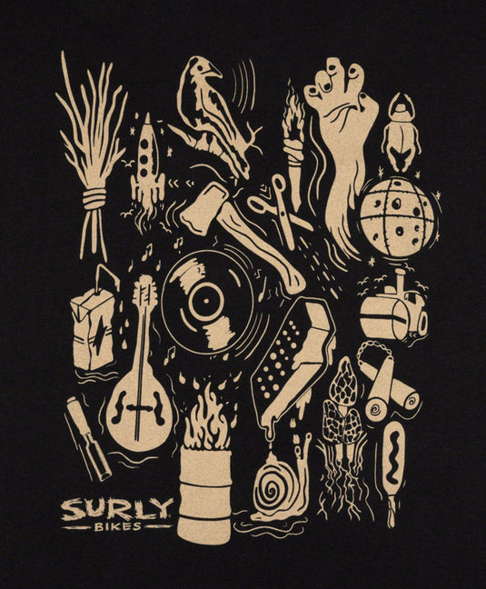 Surly Stamp Collection Women's T-Shirt - Black, Large