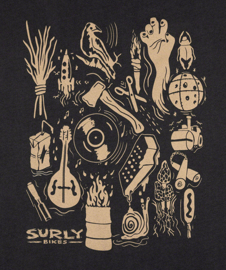 Load image into Gallery viewer, Surly Stamp Collection Men&#39;s T-Shirt - Black, Medium
