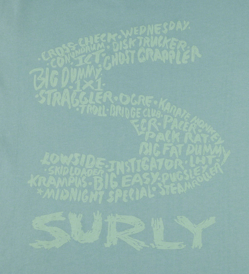 Load image into Gallery viewer, Surly Steel Consortium Women&#39;s T-Shirt - Dusty Blue, Small
