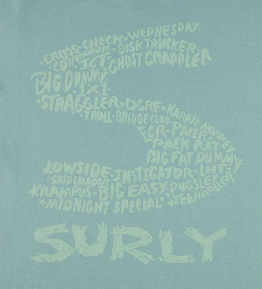 Surly Steel Consortium Women's T-Shirt - Dusty Blue, 2X-Large