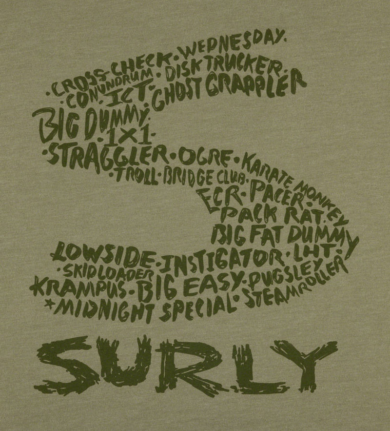 Load image into Gallery viewer, Surly Steel Consortium Men&#39;s T-Shirt - Light Olive, Small
