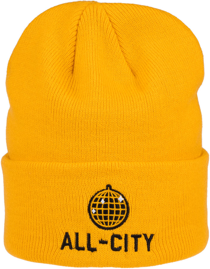 Load image into Gallery viewer, All-City Club Tropic Beanie - Goldenrod, One Size
