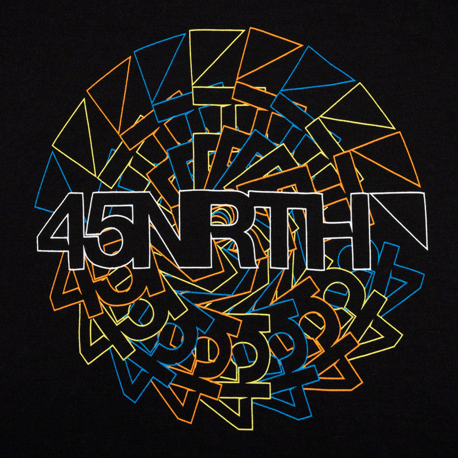45NRTH Rune Wool T-Shirt - Unisex, Black, Large