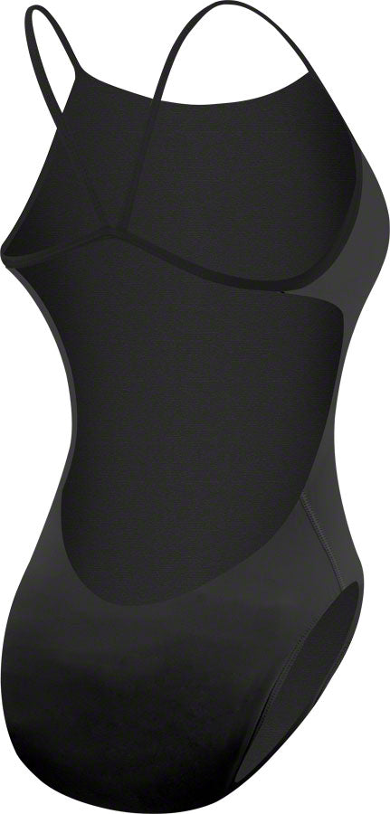 TYR Cutoutfit Women's Swimsuit: Black 34 Durafast Elite Antimicrobial Fabric