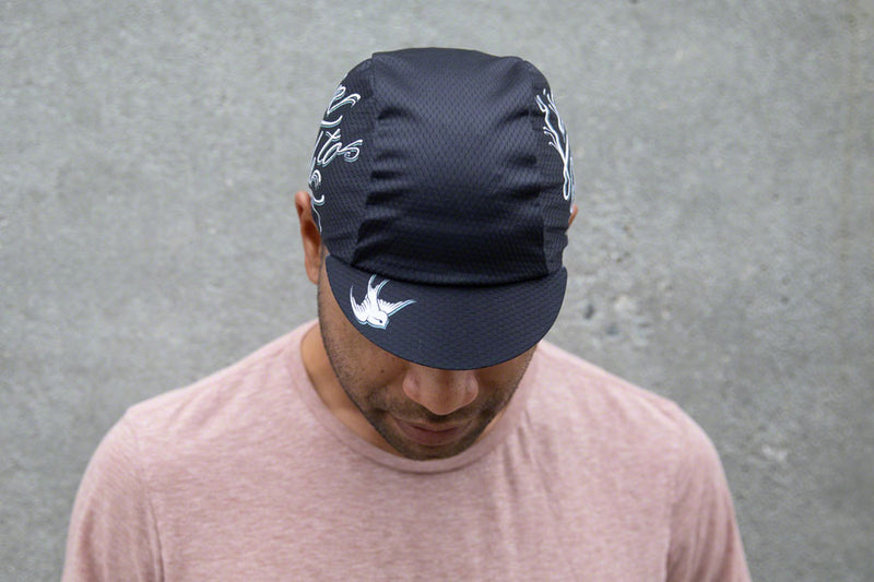 Load image into Gallery viewer, Pace Sportswear Live to Ride IV Hex-Tek Cycling Cap UPF 50 Plus Black One Size
