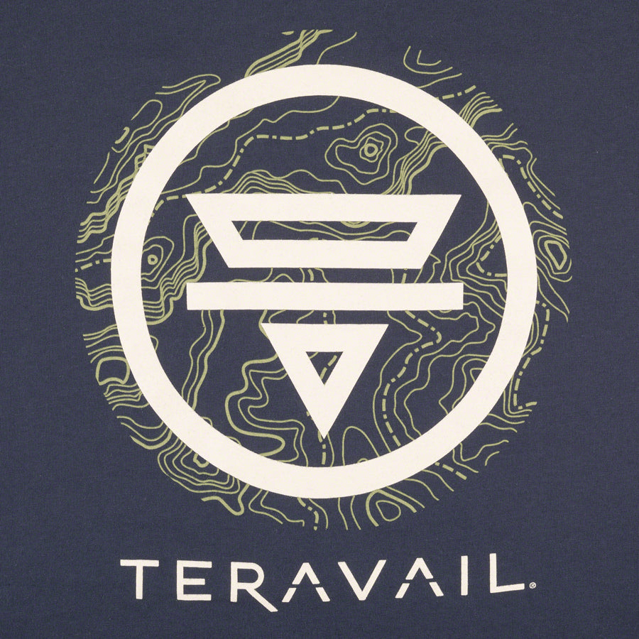 Teravail Logo T-Shirt - Navy, Green, Gray, Large