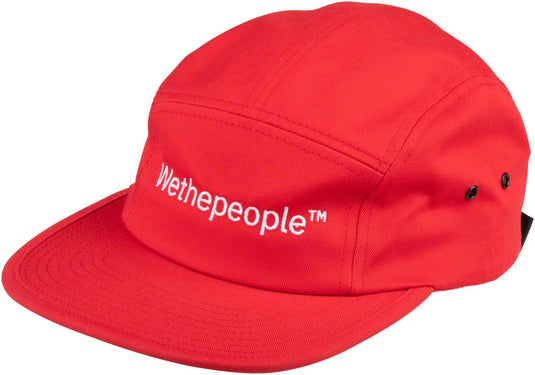 We The People Embroidery 5 Panel Cap - Burgundy, One Size