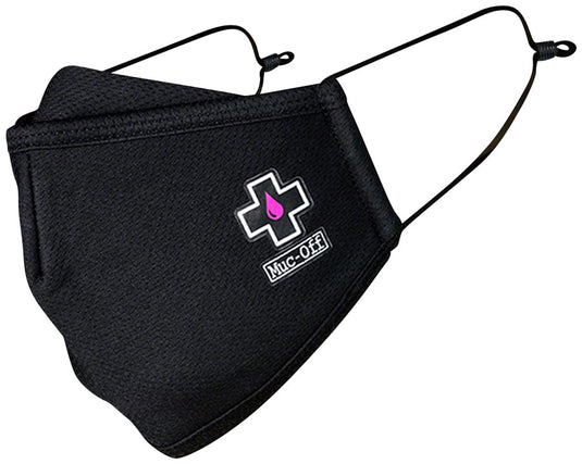 Muc-Off Reusable Face Mask - Black, Large UV and Water Resistant
