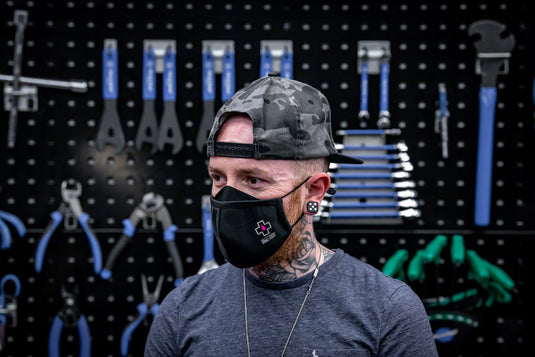 Muc-Off Reusable Face Mask - Black, Small UV and Water Resistant