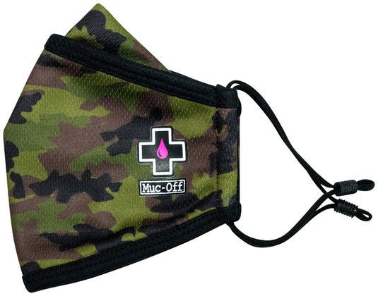 Muc-Off Reusable Face Mask - Woodland Camo, Large UV and Water Resistant