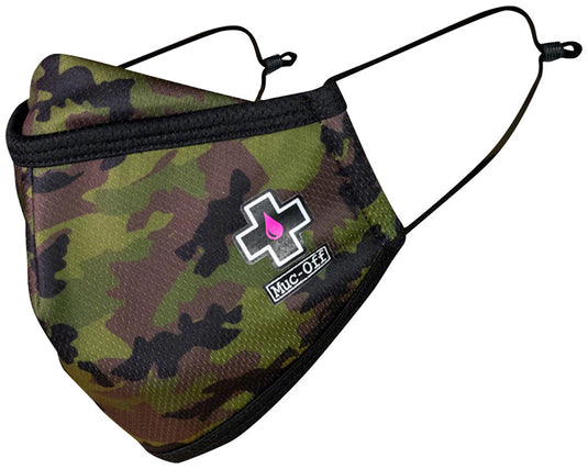 Pack of 2 Muc-Off Reusable Face Mask - Woodland Camo, Small