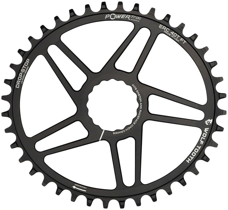 Load image into Gallery viewer, Wolf Tooth Elliptical Chainring 42t RaceFace/Easton CINCH Direct Mount Aluminum
