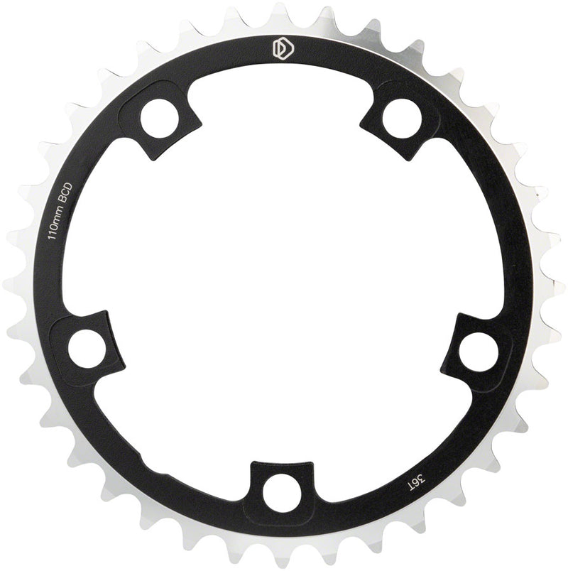 Load image into Gallery viewer, Dimension Multi Speed Middle Chainring 36t 110 BCD Aluminum Blk Rd MTB Hybrid

