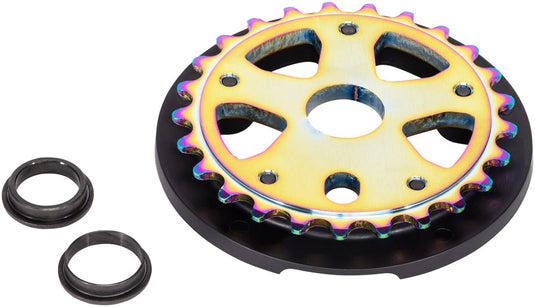 We The People Paragon Sprocket and Guard Combo - 25t, Oil Slick